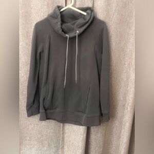 Olive Green Cowlneck Women's Sweatshirt